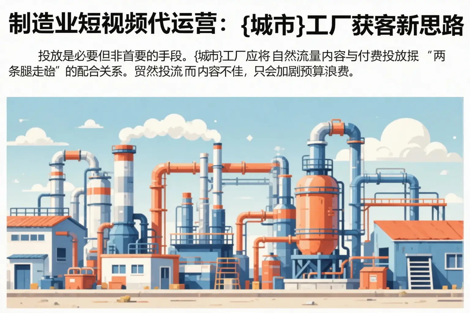 制造业短视频代运营:武侯工厂获客新思路